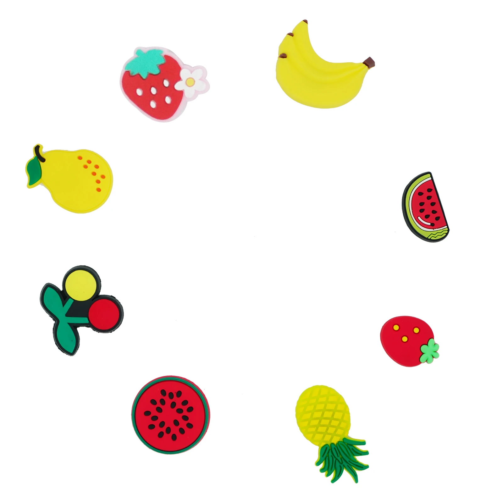 1 шт. Симпатичные Подвески для обуви в виде фруктов груша клубника вишня арбуз
