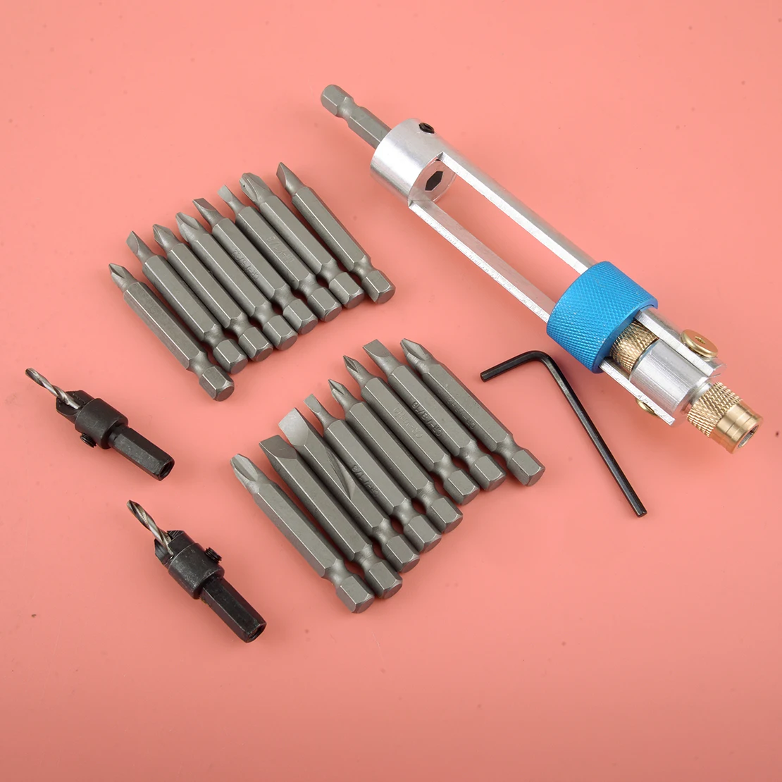 

20Pcs/Set Countersink Swap Drill Bit HSS High Speed Steel Screwdriver Kit Flip Drive Portable for Household and Industrial Using