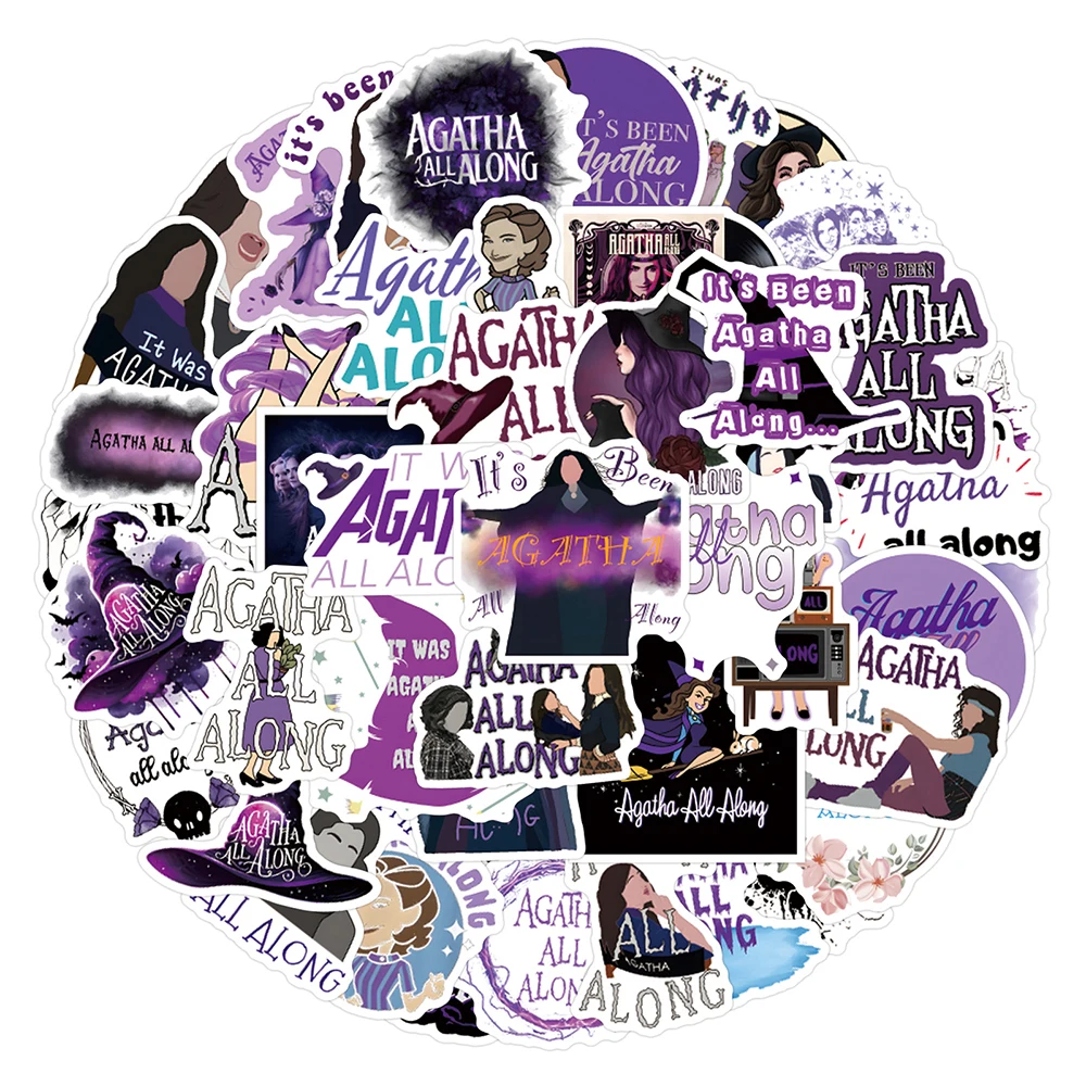 10/30/55 шт. Крутое телешоу &quotАгата&quot мультяшные наклейки с граффити сделай сам