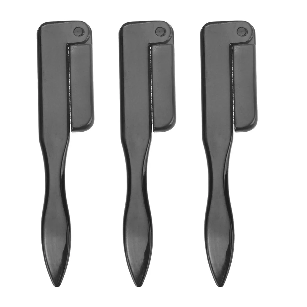 

3Pcs Combs Eyelash Combs Multifunctional Folding Eyelash Brushes Black