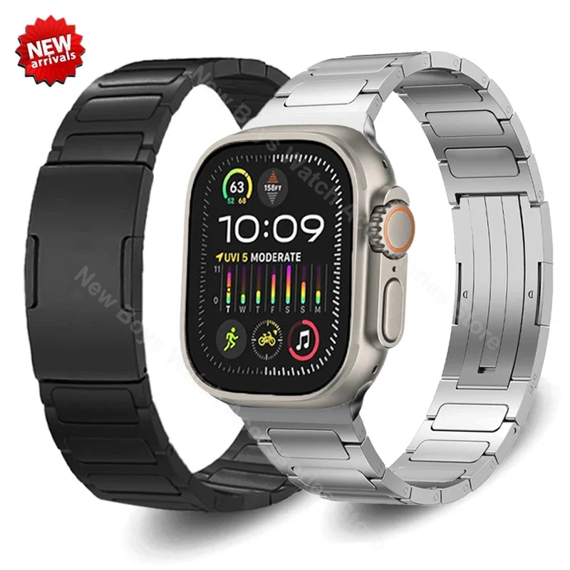

Luxury Stainless Steel Band for Apple Watch Ultra 2 49mm 45mm 41mm Strap For iWatch Series 9 8 7 6 se 5 4 3 ultra 49 40 44 42mm