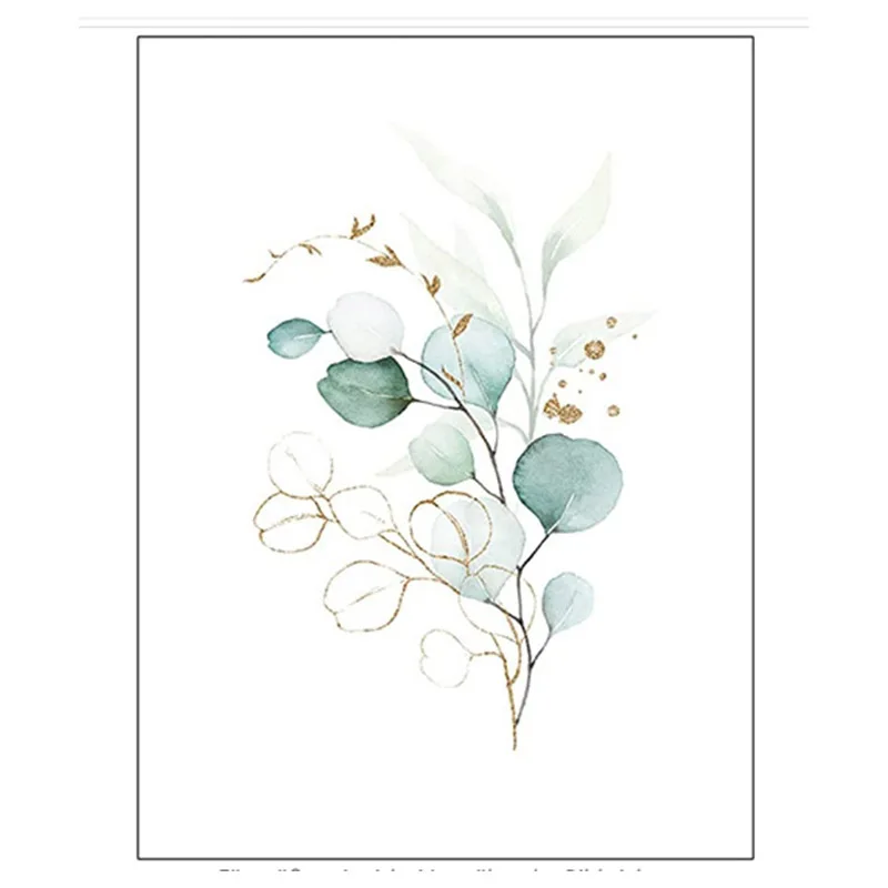 Живопись на холсте HAOCHU современный стиль акварельные цветы