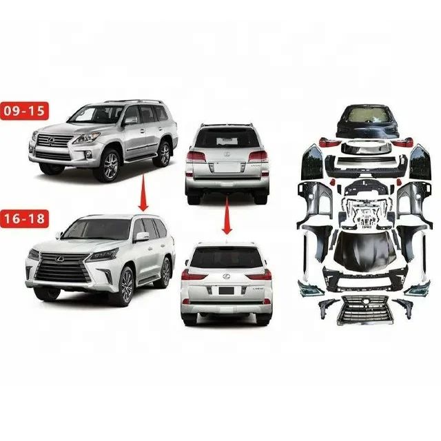 

Auto Car Front Bumper Body Kits For Lexus LX570 2008-2015 Upgrade Facelift Body Kit For LX570 2016-2018