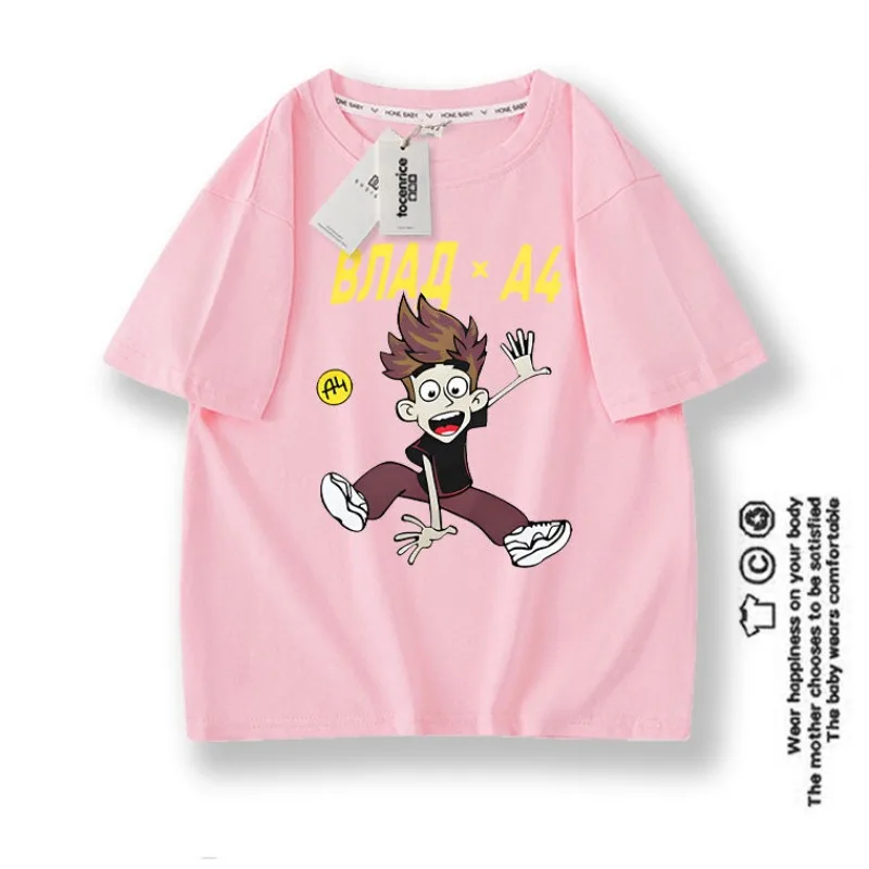 Владимир a4 Влад Бумага Футболки с короткими рукавами для мальчиков Летние