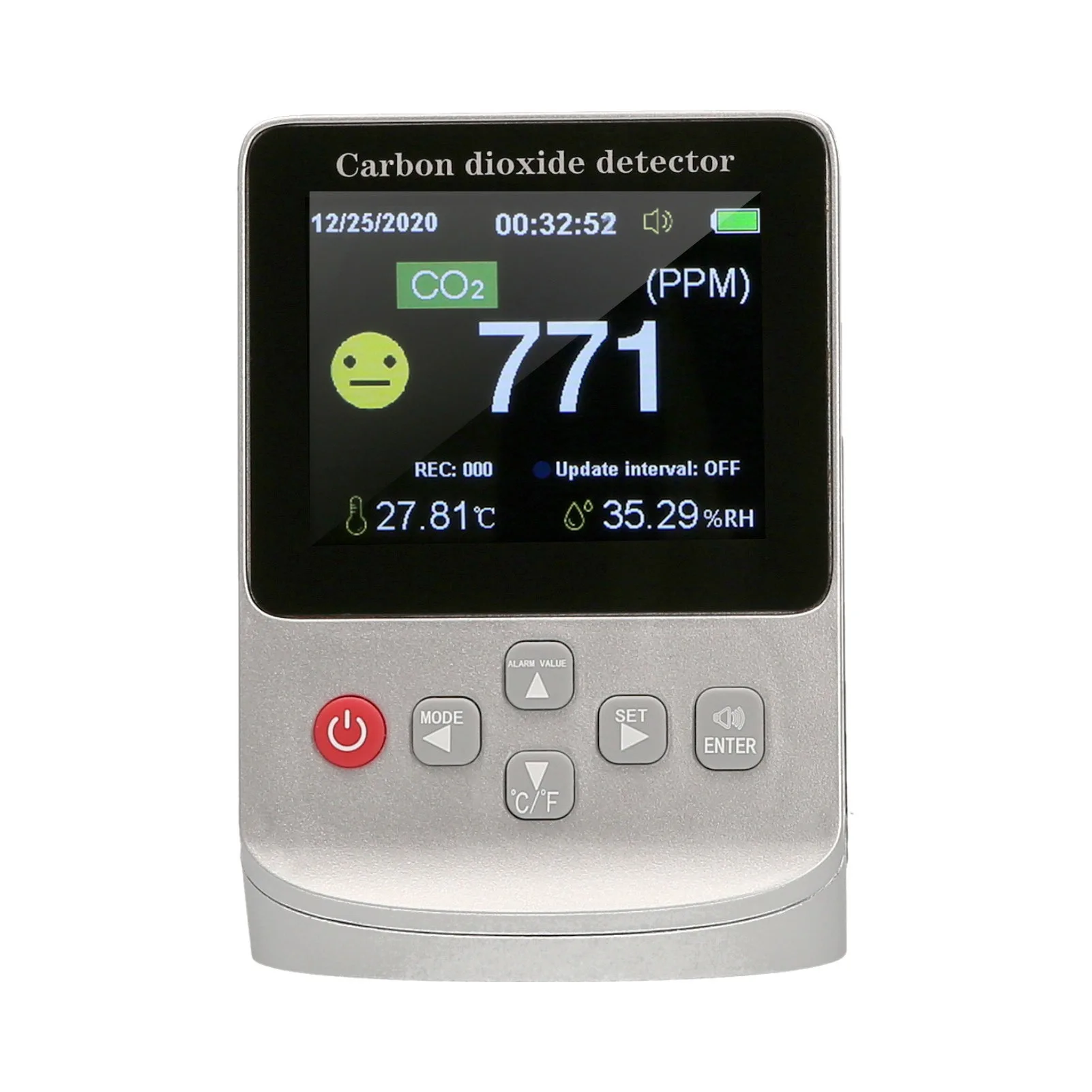 

2022 Mini Handheld Portable Ndir Medidor De Co2 Carbon Dioxide Detector Sensor Monitor Co2 Meter