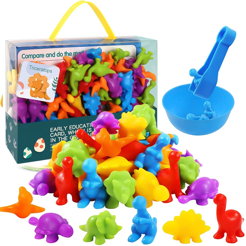 

Детские игрушки Монтессори, радужные стаканы, животные, счетчик, сенсорная головоломка, Детские соответствующие игры, сенсорное образовани...