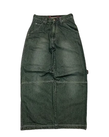 Женские прямые джинсы с буквенным принтом