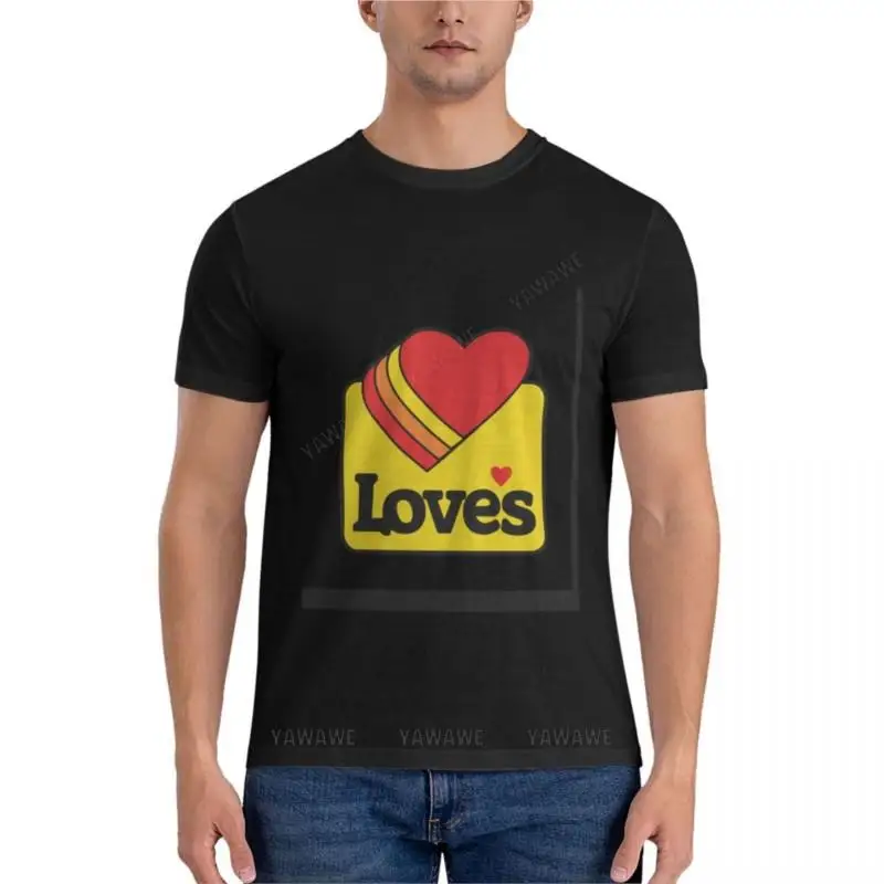 Мужская хлопковая футболка Loves Truck Stop женская классическая большие и высокие