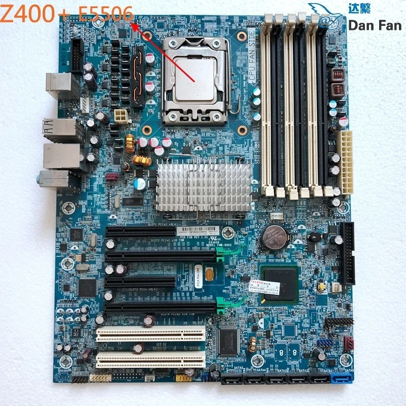 

Материнская плата для HP Z400 X58 LGA1366 586968-001, материнская плата E5506 586766-002, 100% рабочий