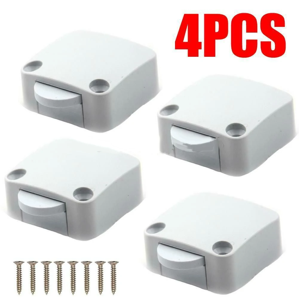 

4 PCS Cabinet Light Switch Self-Resetting Normally Closed For Wardrobe Light Switch Cupboard Doors Sliding Light Control Switch