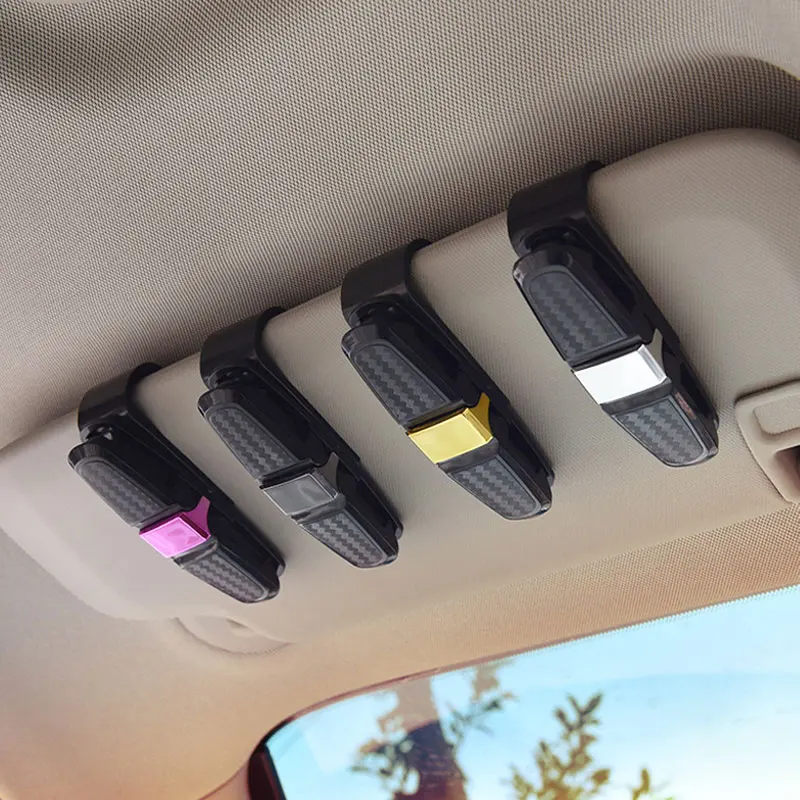 

1PCS Car Glasses Frame Sun Visor Glasses Holder Multi-Function Clips Car Accessories Sunglasses Eyeglasses Frame Storage Clip