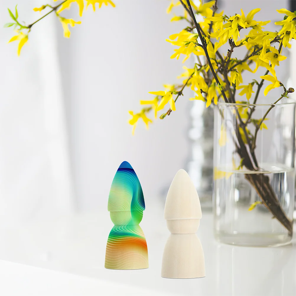 20 шт. окрашенные куклы дятел игрушки объемные колышки DIY пустые деревянные люди