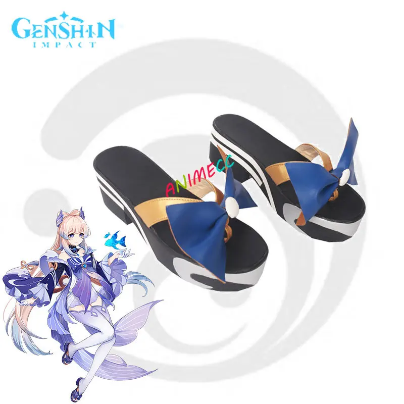

Genshin Impact Kokomi cosplay shoes Halloween Kokomi Cosplay boots Genshin Impact Kokomi Cosplay Costume Kokomi wigs hair props