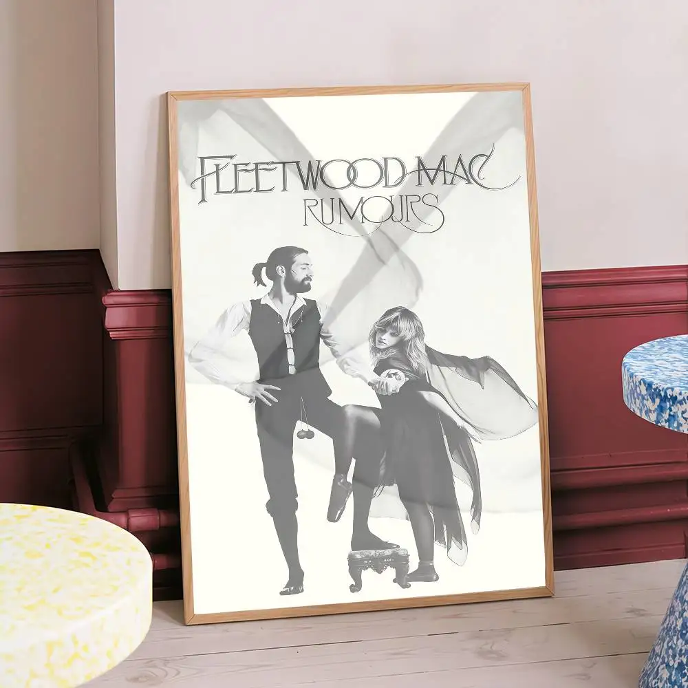 Фото F-Fleetwood Rock Band Mac винтажные постеры липкие белые бумажные принты плакаты художественные плакаты наклейки на стену №4