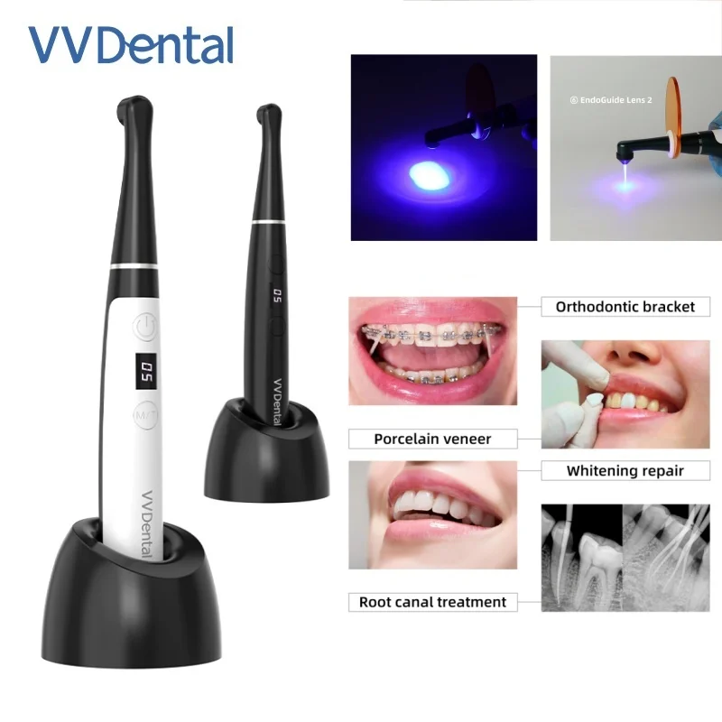 Фото Светодиодная полимеризационная лампа VVDental LV-6, беспроводная беспроводная машина для отверждения смолы, 2500 мВт/см2, УФ-свет, стоматологические лабораторные инструменты №1