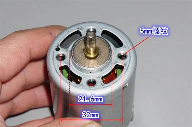 16800 об/мин RT-8B7WA-7022 DC12V-36V 887 Высокоскоростной двигатель с угольной щеткой