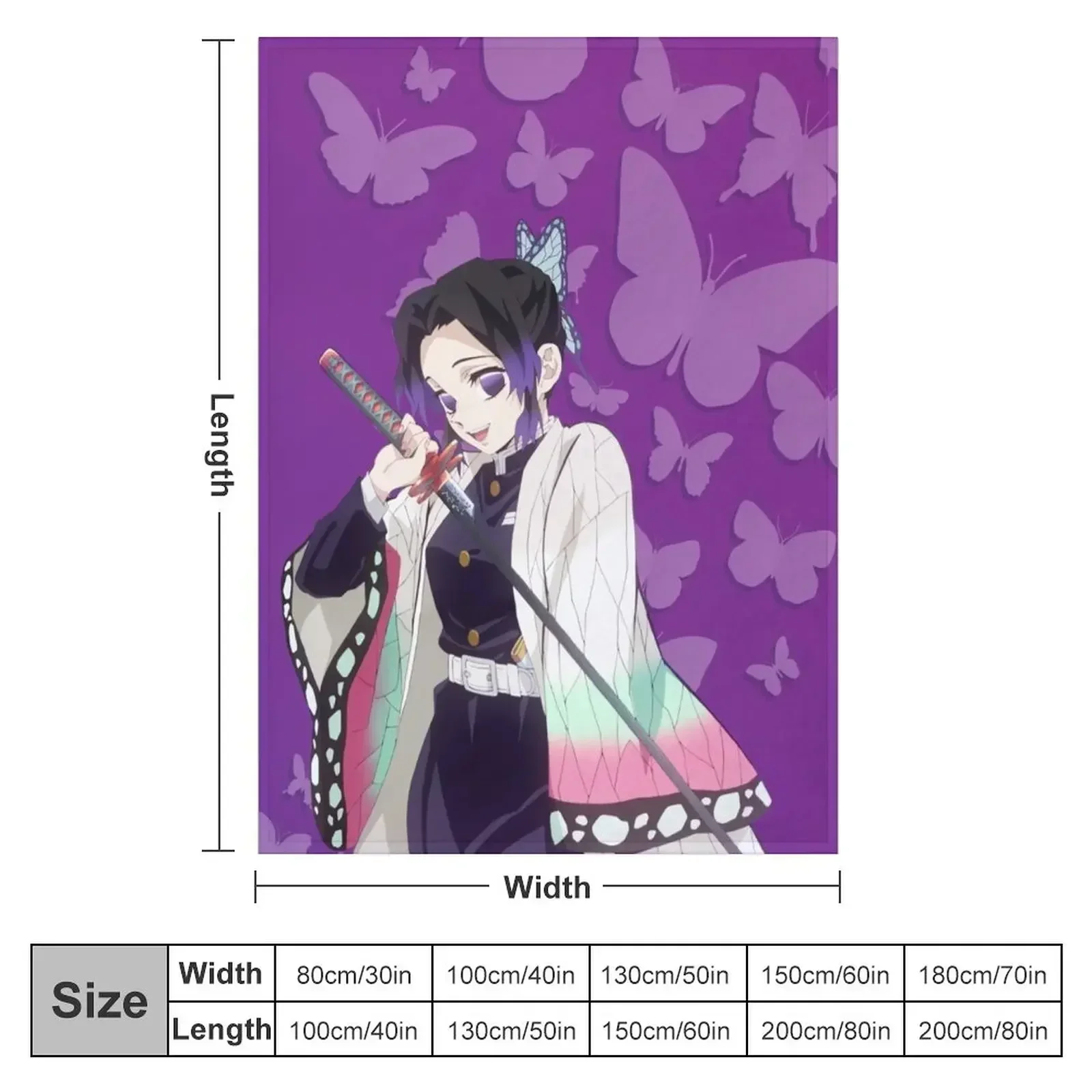 Теплое зимнее одеяло Kochō Shinobu пледы для дивана