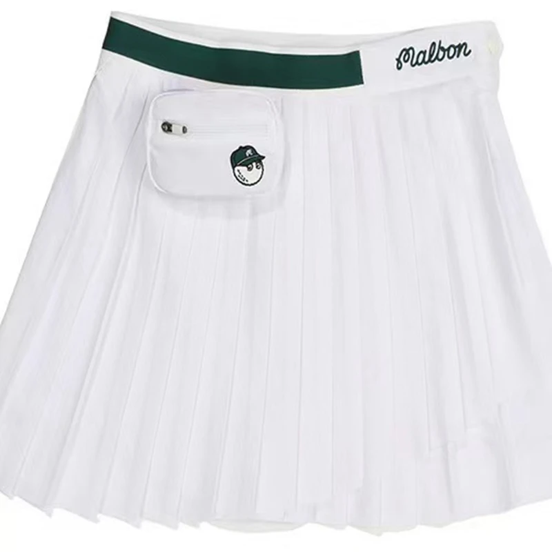 2023 Women's Skirt Summer Golf Short Skirt  Korean Brand Slim Elastic Breathable Comfortable Outdoor Sports Pleated Skirt