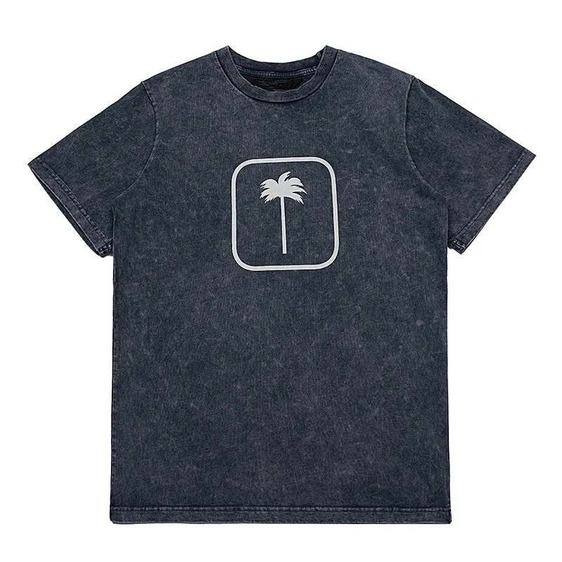 

New 2022 Luxury Men T Shirts Palm Tree coconut Dark T Shirts T-Shirt Hip Hop Skateboard Street Cotton T-Shirts Tee Top #a387