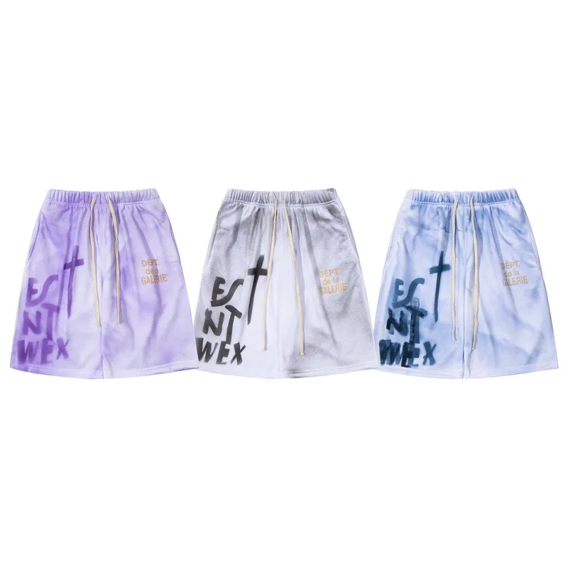 

2023 GALLERY DEPT New Sports Shorts Men Women Summer Running Marathon Crops Fast Track and Field Training Basketball Fitness