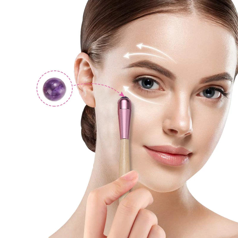 

1PC Anti Wrinkle Eye Cream Applicator Eye Massager Natural Jade Stone Mask Spoon Sticks Eye Cream Massage Sticks