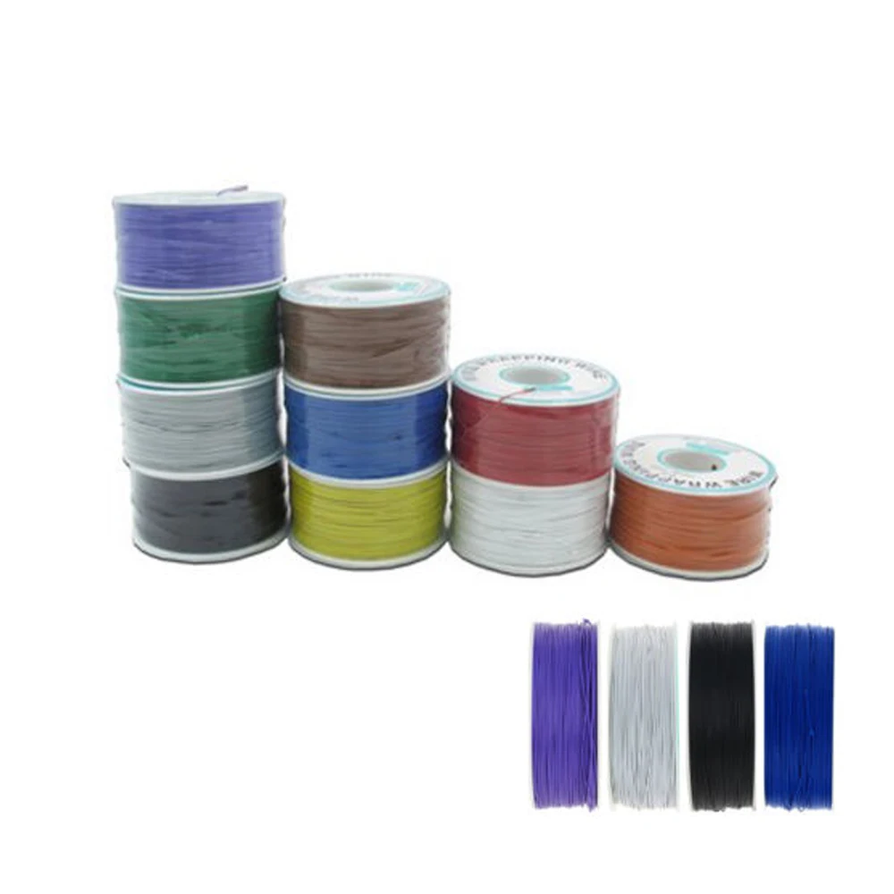 

250 Meters 30AWG Ok Line Wire Wrapping Wire Cable Breadboard Jumper Insulation Electronic single Conductor Wire Connector
