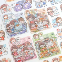 27pcs planner phone cute cream rabbit label cartoon girl water cup sticker stickers scrapbooking decorative stickers