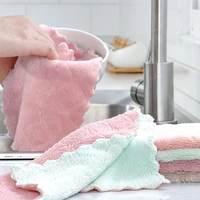 5pcs super absorbent microfiber kitchen dish cloth high efficiency tableware household cleaning towel kitchen tools gadgets