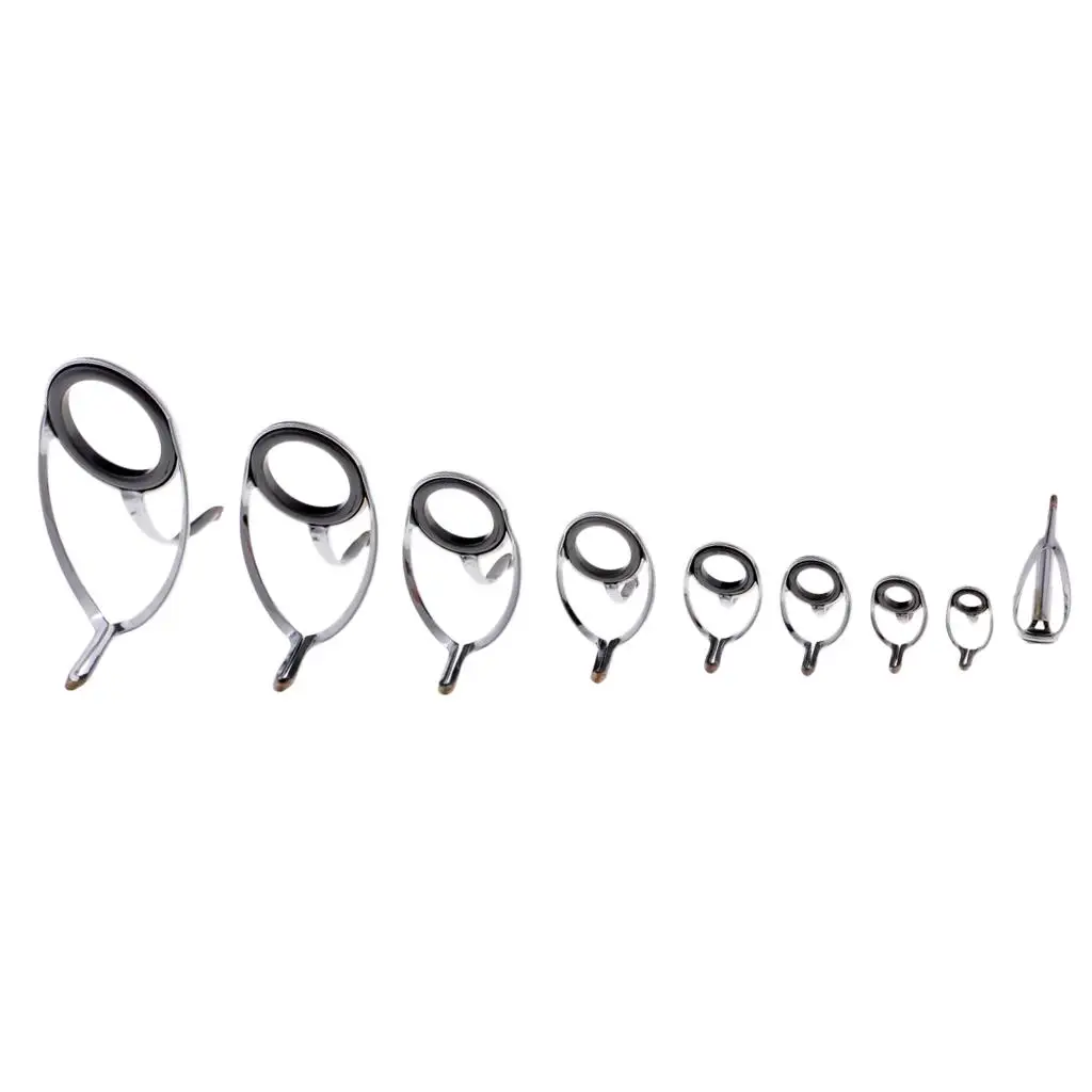 

9 шт., набор для ремонта удочки, 6 размеров