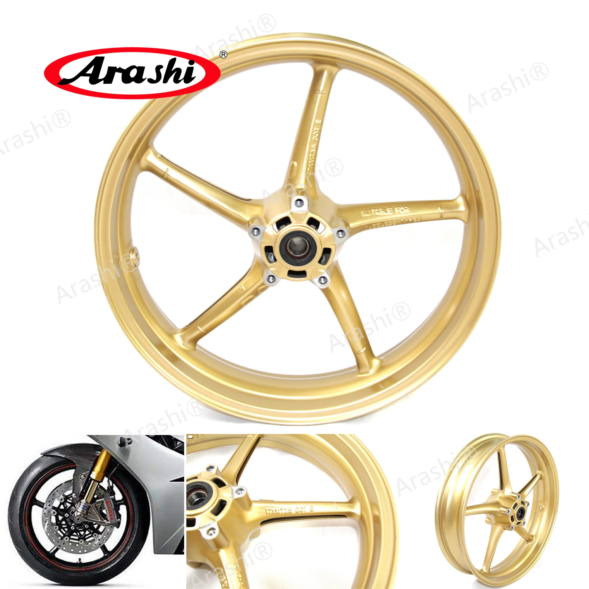 Замена переднего колеса подходит для Daytona 675 2006-2012, обод Arashi 17'' для Triumph Daytona 675R 2011-2012, Street Triple 675 2007-2012. (art.: 3920dcdb97ba9) - 3920dcdb97ba9