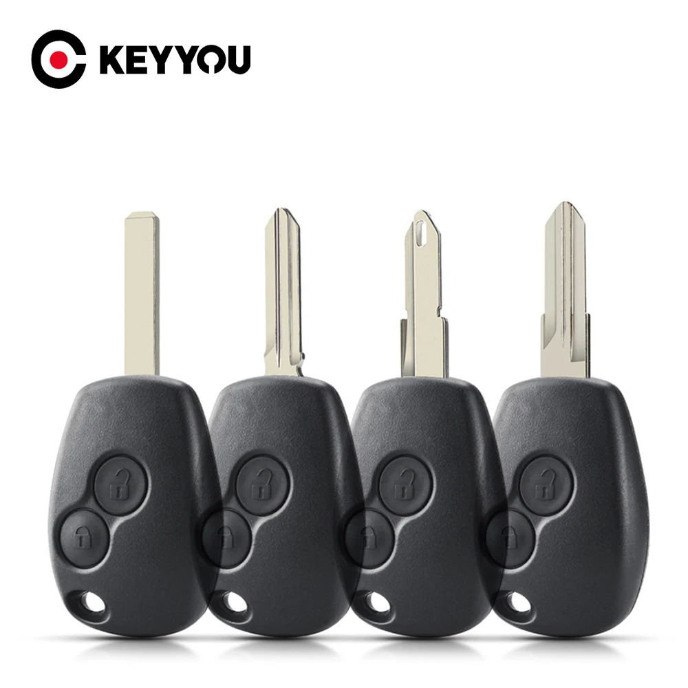 

KEYYOU 2 Buttons Remote Car Key Shell Case For Renault Duster Modus Clio 3 Twingo DACIA Logan Sandero Kangoo For NISSAN ALMERA