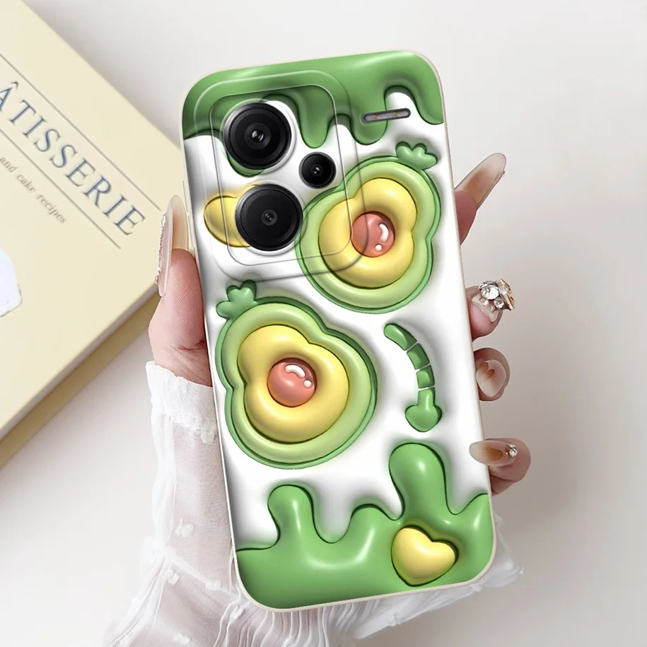 Силиконовый чехол для Xiaomi Redmi Note 13 Pro Plus с рисунком панды кролика