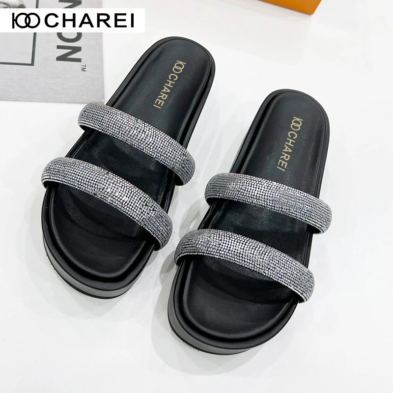 

French 2022 new vvl women's shoes, slippers, flat sandals, big pearl chain, A-class lambskin, counter box and dust bag