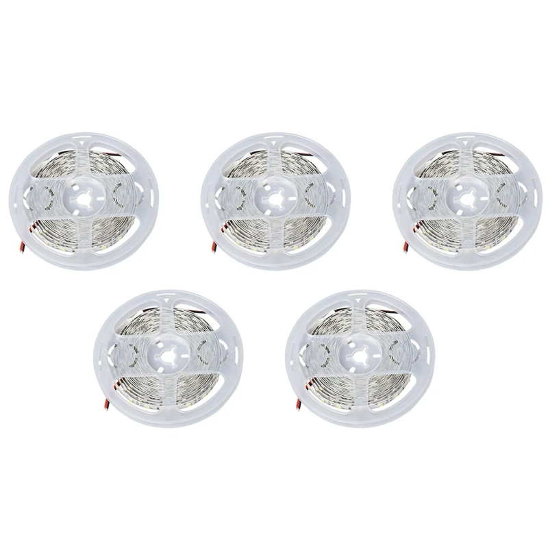 

Суперъяркая Светодиодная лента 5 м 300 SMD 5630, полоса белого света, 5 шт.