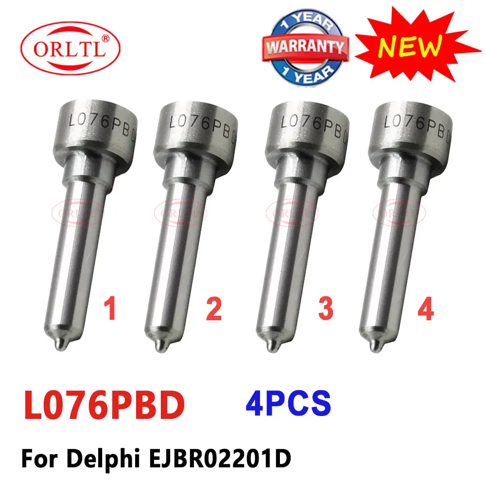 

4 шт. новая L076PBD автоматическая форсунка Common Rail L076 PBD дизельная топливная форсунка в сборе L076PBC для Delphi EJBR02201D