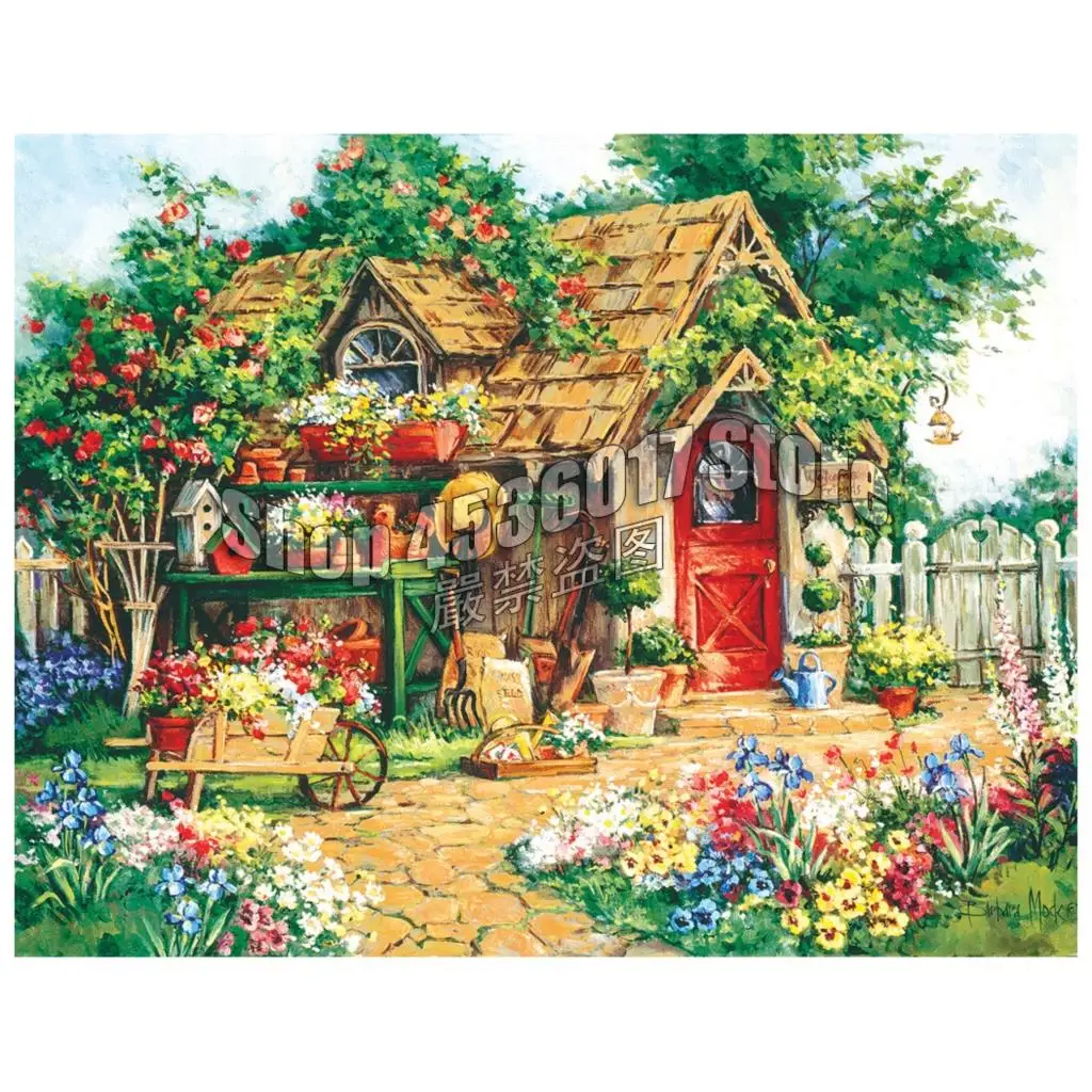 

5D DIY Diamond Painting Cross stitch kits Diamond Embroidery Gardening Cabins Full Mosaic decoración hogar pintura de diamante