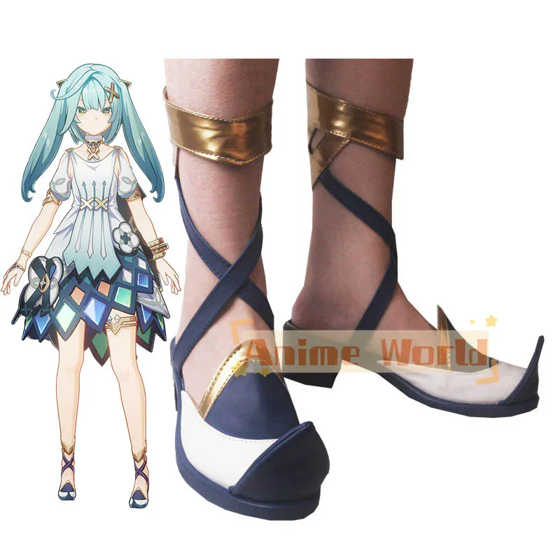 Genshin Impact Faruzan обувь для косплея Хэллоуин изготовленная на заказ
