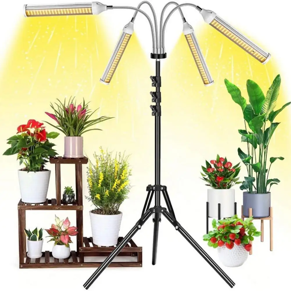 4 Square Head Grow Light USB Phyto Lamp Full Spectrum With Control Phytolamp For Plants Seedlings Flower Home Tent