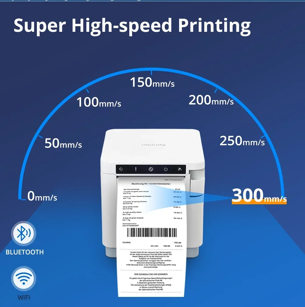 Фото Xprinter XP-T890H 80 мм прямой термопринтер чеков для дешевой POS-системы 80 мм чековый принтер для мероприятий №3