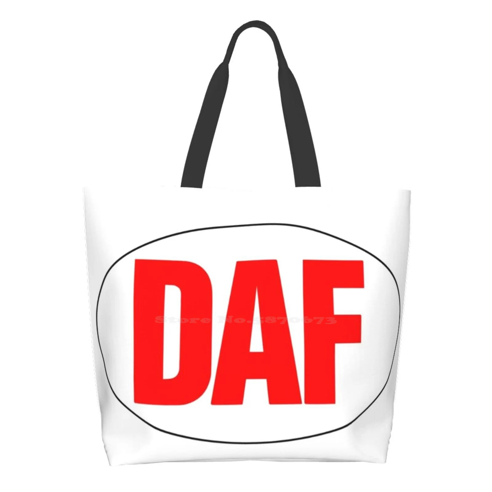 

Daf - Red On White. Printed Casual Tote Large Capacity Female Handbags Daf Ist Das Deutsch Amerikanische Freundschaft German