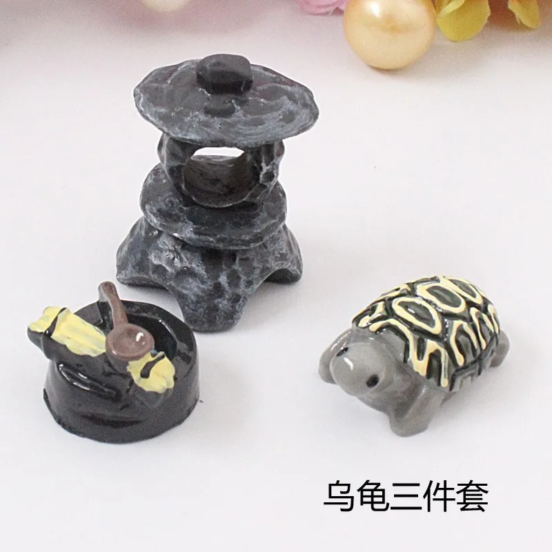 Pig Turtle Duck Windmill Hedgehog Cat Animal Miniature Fairy Garden Moss Ornament Resin Figurine Craft Plant Supply images - 6