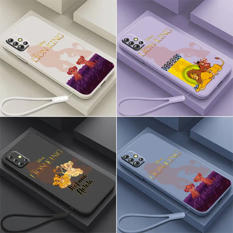 

The Lion King Cute Phone Case For OPPO Reno 7 6 SE Z Find X5 X3 X2 Neo Lite Pro Liquid Rope Funda Cover Soft Capa Silicone Back