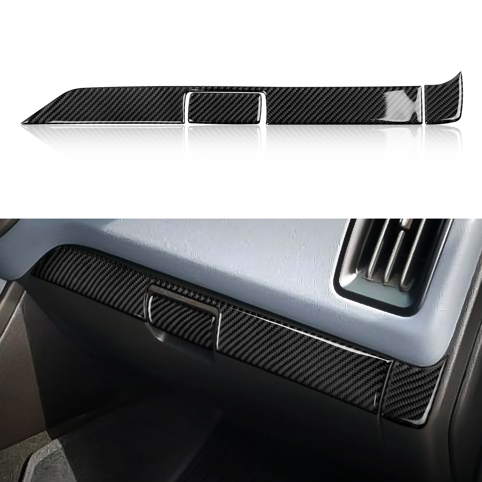 

Car Dashboard Panel Sticker Co-pilot Passenger Decal Carbon Fiber Trim For Chevrolet Colorado GMC Canyon 2015-2022 Accessories