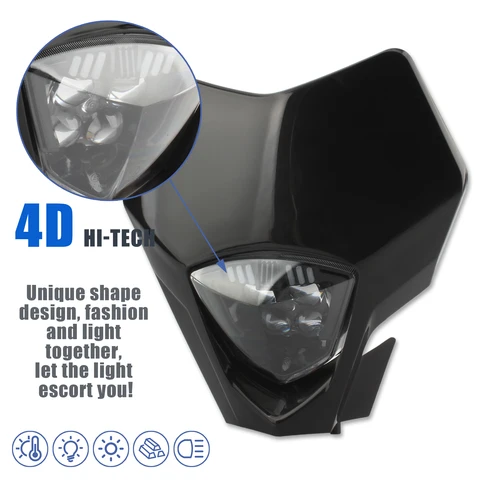 Светодиодный передний фонарь для мотоцикла GasGas EC250 EC300 EC350 2021-2023, светодиодный фонарь для мотокросса, модифицированная высокая яркость