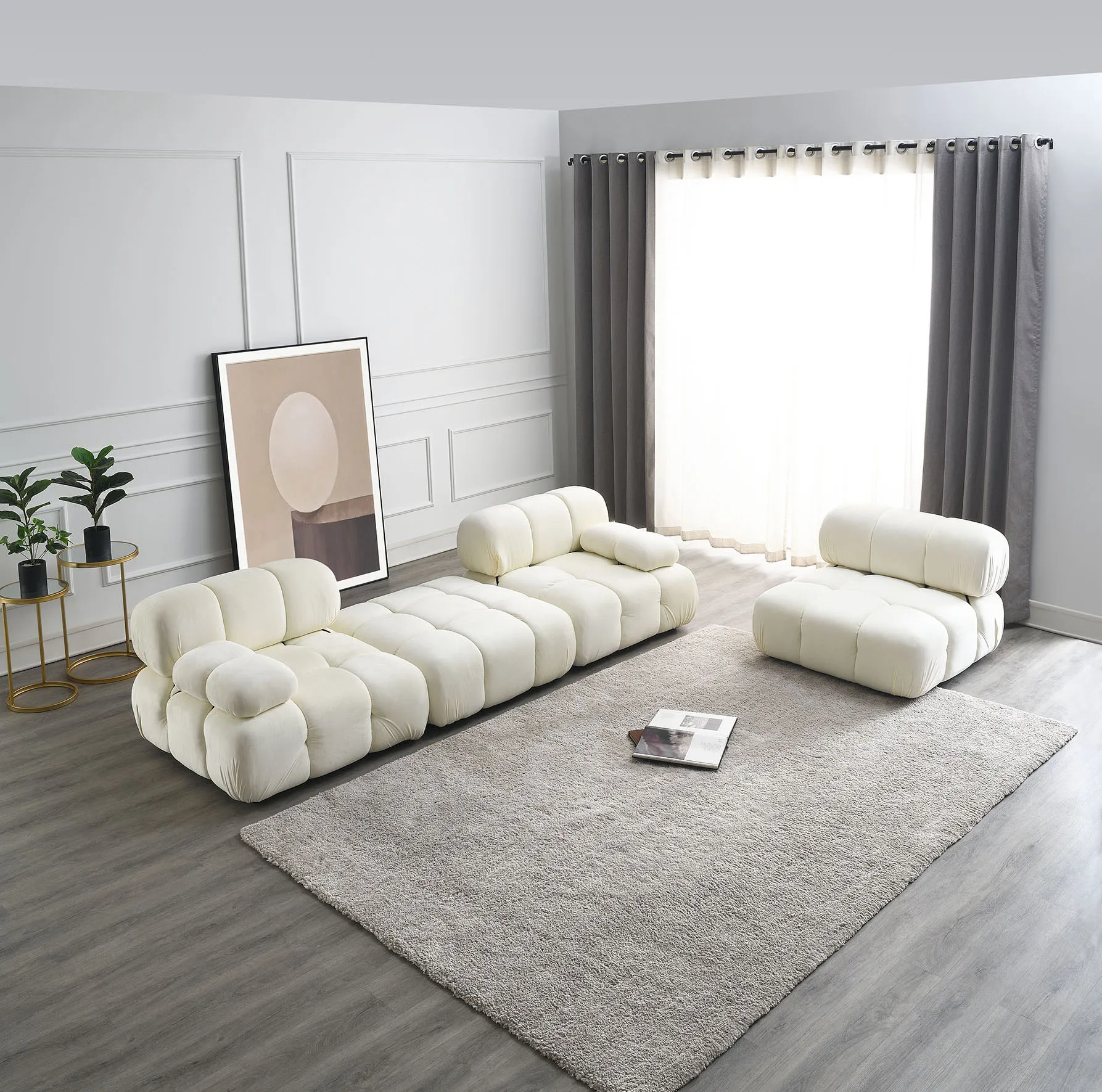 

Hot Sale Customizable High Density Sponge Multi Modular Sectional Sofa Living Room Lobby Leisure Couch Recliner Sofa