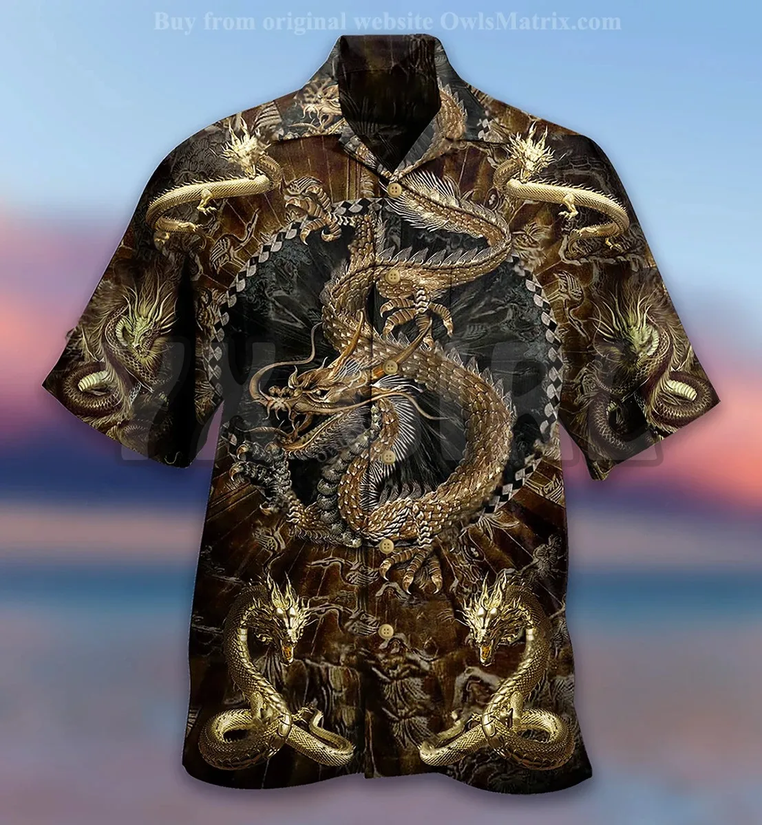 Summer Shirts Kanagawa Dragon 3D All Over Printed Hawaiian Shirt Men's For Women's Harajuku Casual Shirt Unisex