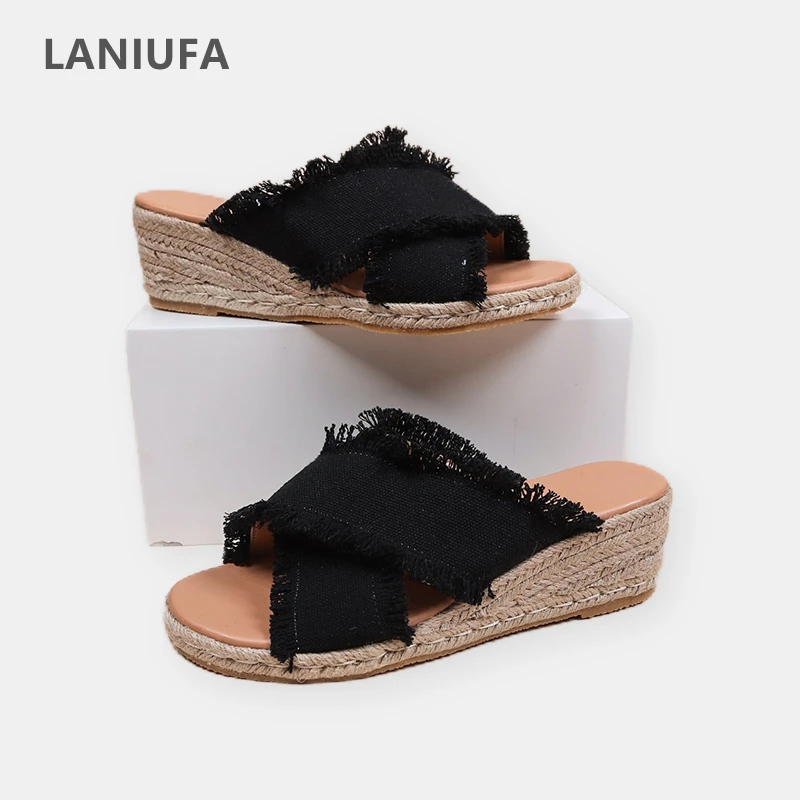 

Sport Wedges Platform Women Shoes 2022 Designer High Heels Slippers Sandals Flip Flops Women Summer New Slides Mujer Zapatos