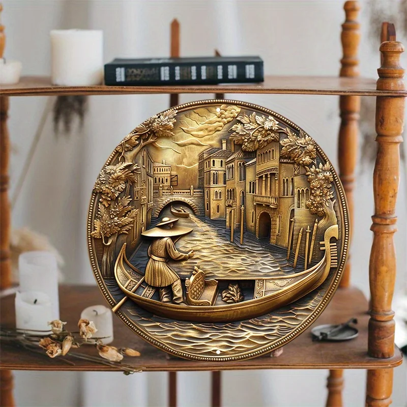 Очаровательная алюминиевая настенная вывеска на гондолу и гондоле устойчивая к