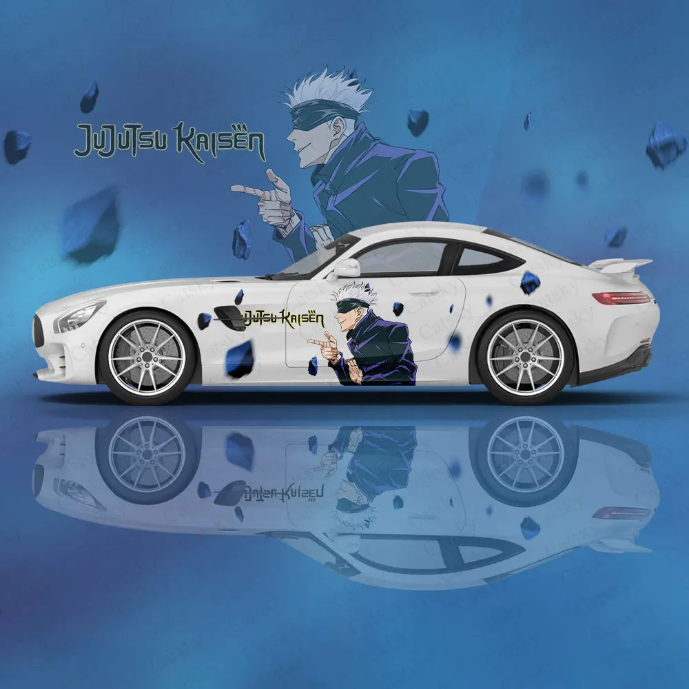 Аниме наклейки на автомобиль Satoru Gojo тюнинг автомобиля гоночная виниловая