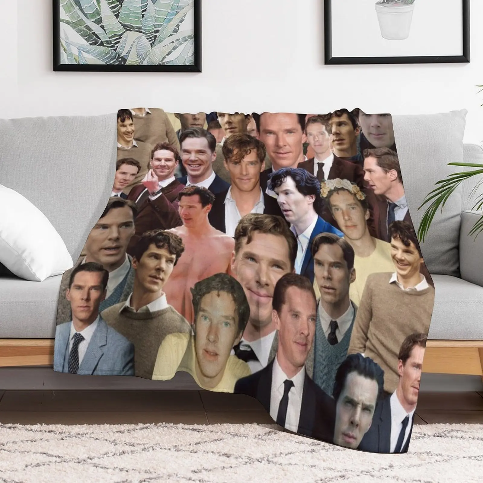 Плед спальный мешок подвижные одеяла с коллажем